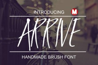 Arrive: A Handmade Brush Font with Endless Possibilities