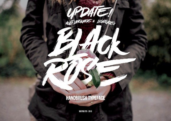 Black Rose: A Brush Stroke Font with Hipster Appeal