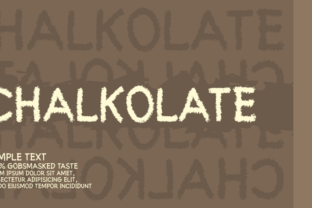 Chalkolate: A Handcrafted Font by Situjuh Nazara for Modern Design