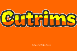 Cutrims: A Practical Typeface for Designers and Creators