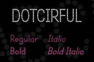 Dotcirful: A Distinctive Dot-Based Font by Situjuh Nazara