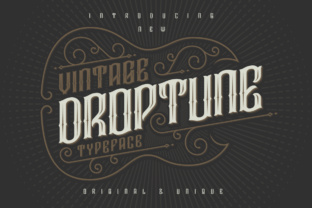 Droptune: A Vintage Display Font for Heavy-Music Aesthetics