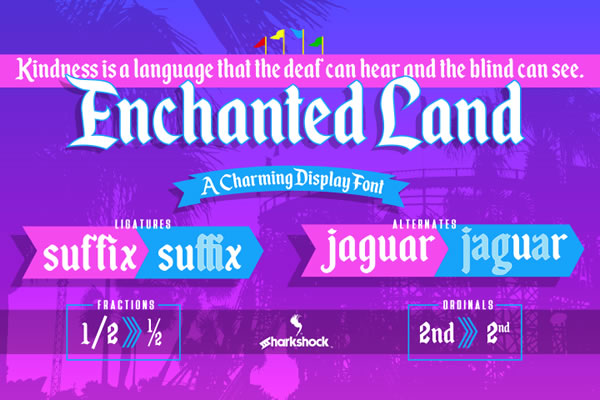 Enchanted Land: A Display Font with Charm and Purpose