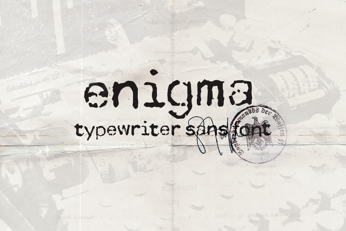 Enigma Typewriter Sans: Reviving the Aesthetic of Analog Communication in a Digital World
