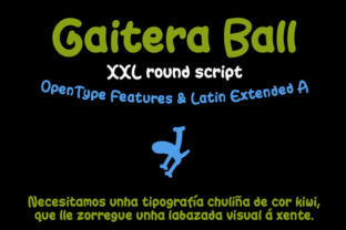 Gaitera Ball: A Handwritten Typography with Character and Compact Charm