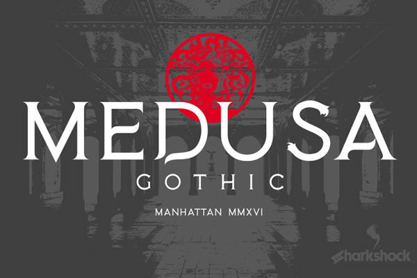 Medusa Gothic: The Romanesque Serif Display Font That Commands Attention