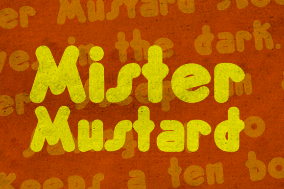 Mister Mustard: A Chubby Art Deco Font for Creative Projects