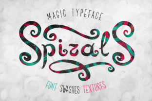 Spirals: A Decorative Font with Swashes and Textured Style