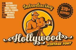 The Hollywood Font: Vintage Character Meets Modern Versatility