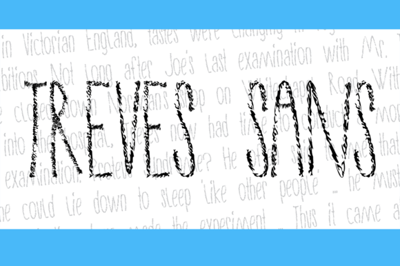 Treves Sans: A Raw Handwritten Display Font