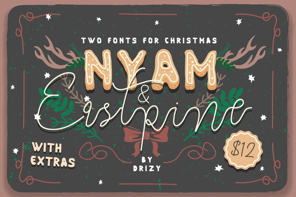 Unlocking Holiday Design with NYAM Eastpine: A Layered Font System for Modern Creatives